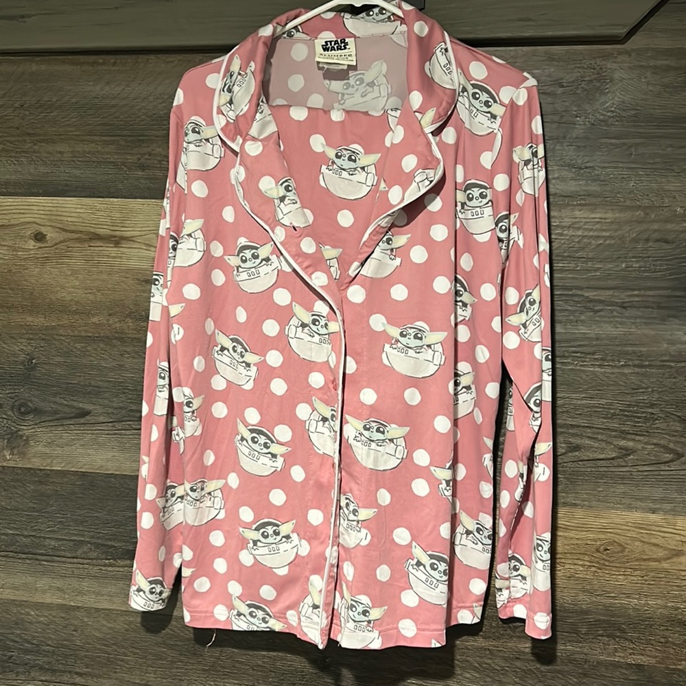 L Star Wars Grogu Pajama Set (Top and Bottom)